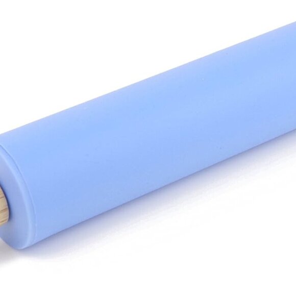 Silicone Rolling Pin for Baking Non-stick Rolling Pin Dough Roller Woode… - Picture 1 of 8